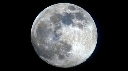 An image of the full moon taken using a 0.2-meter telescope