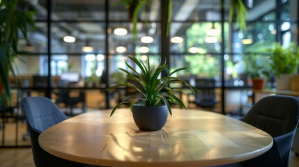 Elegant botanical workstation featuring a variety of potted plants, perfect for serene indoor decor.