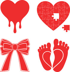 Heartfelt symbols of love and adornment