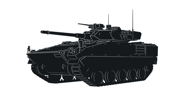 Two armored personnel carriers or infantry fighting vehicles side by side