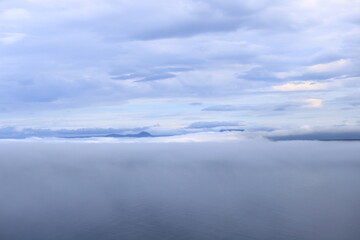 arctic ocean view in north Iceland