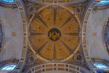 Obraz premium ceiling of st Gervais church paris
