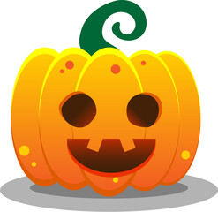  Halloween pumpkin jack o lantern with glowing eyes and mouth 