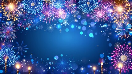 Celebrate new year s eve 2026 with a festive purple fireworks display against a dark sky