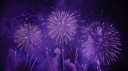 Celebrate new year s eve 2026 with a vibrant purple fireworks display against a dark night sky