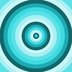 Sky Blue Concentric Circles Seamless Abstract Background with Modern Geometric Rings