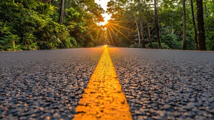 Navigating life s journey  embracing opportunities and challenges on the sunset road ahead