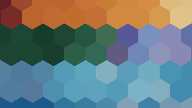 Hexagonal animation back video 