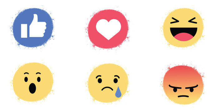 Social media emoji vector