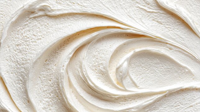 Delicious whipped cream or vanilla frosting textured background