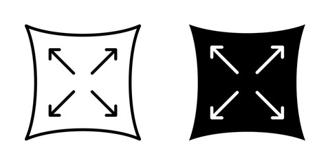 flexible Icon set. Symbol isolated white background. vector illustration. color editable.