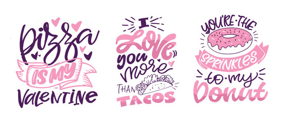 Valentine's Day core. Hand drawn doodle lettering quote about Love. Lettering for t-shirt design, mug print, bag print, clothes fashion. 100% hand drawn vector image.

