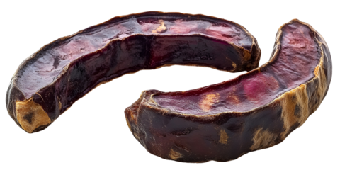 Spiral organic shape with purple texture