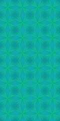 Fototapeta premium Abstract Teal and Green Floral Pattern Background