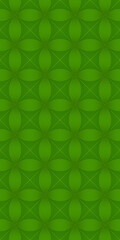Fototapeta premium Green Floral Pattern Background