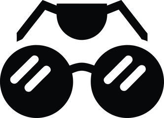 novelty eyewear icon line art vector illustration on transparent background