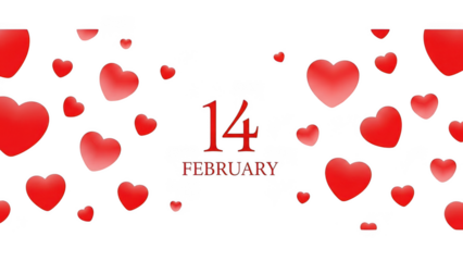 Celebrating valentine's day on february 14th
