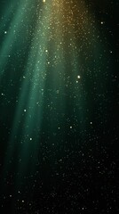 Magical Sunbeams Filtering Through Dust Particles in Darkness