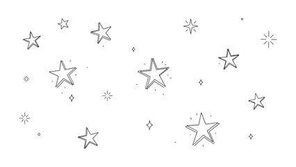 Celestial Symphony: A constellation of twinkling stars dances across the night sky, creating a whimsical and enchanting celestial landscape. © Maira