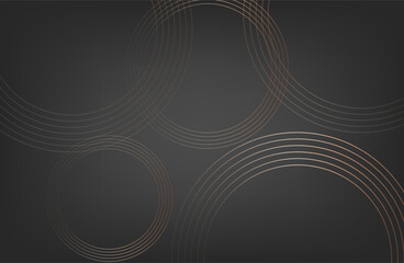 gray background with golden circles.luxury  fabric.  modern background with radiance. Product presentation. vector illustration. Premium gray background design