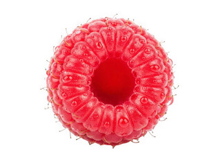 Fresh raspberry on a white background