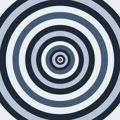 Obraz premium Abstract Concentric Circle Geometric Pattern in Blue Gray Tones