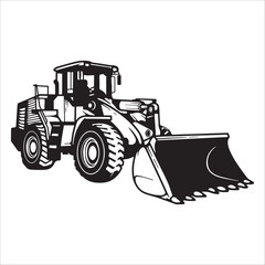 Front-End Loader Construction Equipment Icon