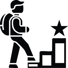 A man standing stair for a place