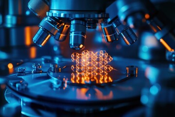 Advanced microscopy reveals intricate molecular structures in a lab