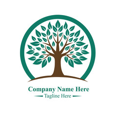 Obraz premium Yoga Tree Logo