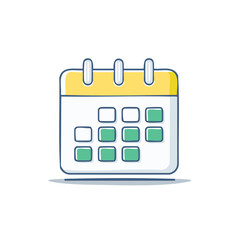 Calendar Icon Doodle Style for Scheduling and Appointments, Organization