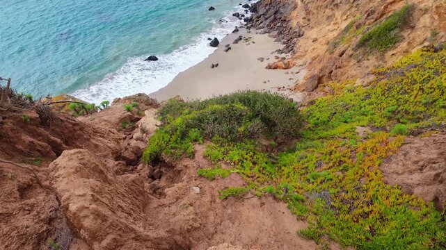 Point Dume Famous Seashore Landmark From Cliffs