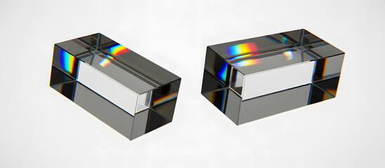 Optical Prisms Displaying Light Spectrum