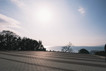 雑賀崎灯台、ノスタルジックな港町の風景、和歌山、日本
