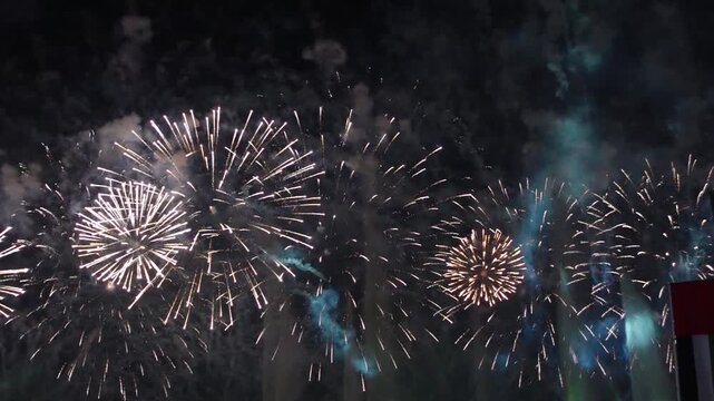 UAE National Day celebrated on December 2nd as Eid Al Etihad (Festival of the Union) Fireworks Show Celebration