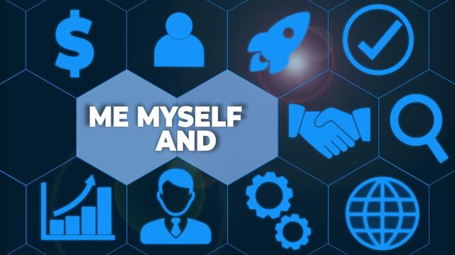 Word writing text Me Myself And I. Business photo showcasing used by speaker to refer to herself as the object of a verb Woman wear formal work