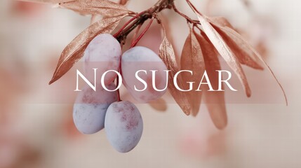No sugar eating concept with focus on body balance and metabolism.
