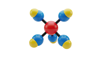 Methane molecule model