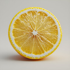 lemon slices on a yellow background