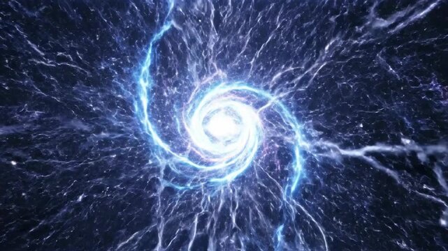 Astral vortex, lightning bolts emanate