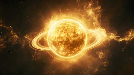 Obraz premium sun in space
