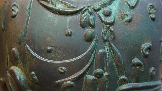 Ancient Bronze Patina Texture Background