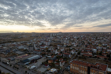 Fototapeta premium aerial view of the city Karaman