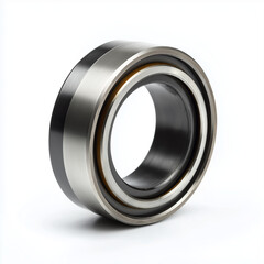 Precision double row ball bearing component used in heavy duty industrial rotating machinery and automotive engineering.