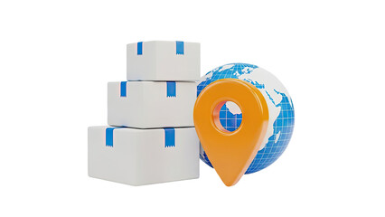 Global Shipping and Logistics Concept