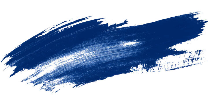 Abstract watercolor grunge paint brush strokes create a splashing blue sea wave under a winter sky of cold white clouds and mountain snow