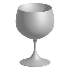 Elegant wine glass on white background © MAZID