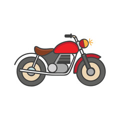 Fototapeta premium vintage motorbike vector illustration icon 