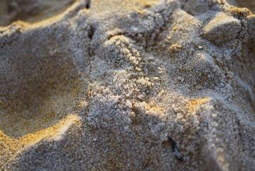 Plage de Saint-Malo le matin en hiver, sable gel&eacute;