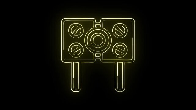 Terminal line icon. Command prompt console symbol. Developer terminal UI vector illustration isolated on transparent background.